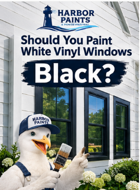 Should you paint your white windows black