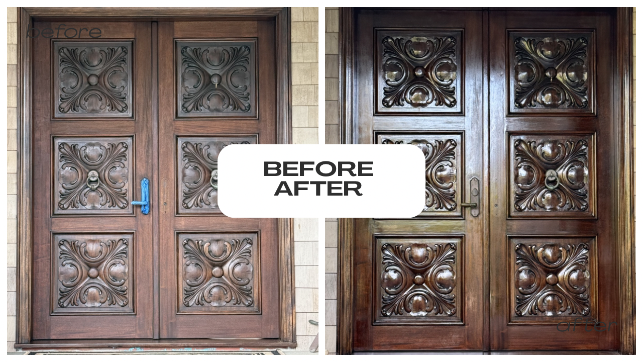 Before and after door Before and after door