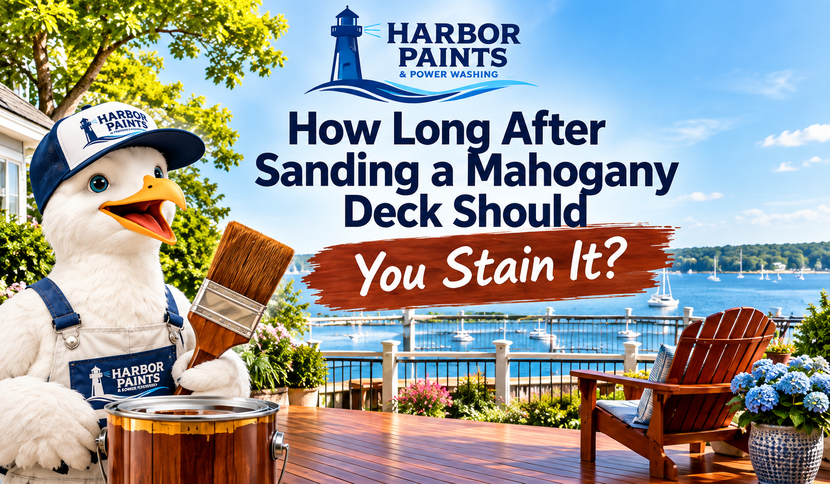 How soon should you stain a deck after sanding